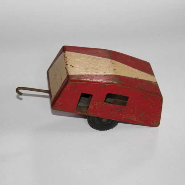 Set of 3 Hand Crafted Copper Toys - Trailer, Caravan and Hoist with Ramp