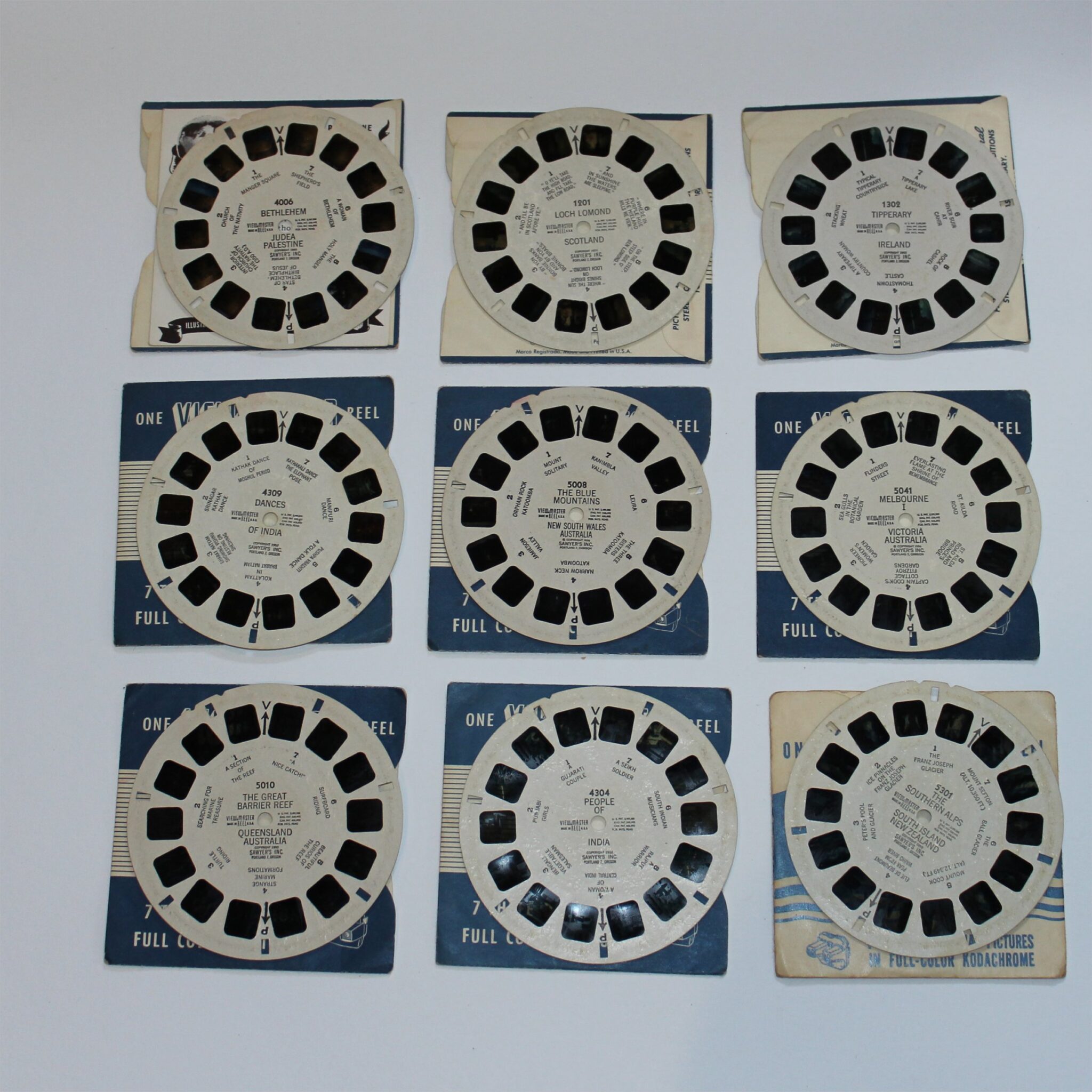 View-Master Selection of 9 Reels - Antique Toy World