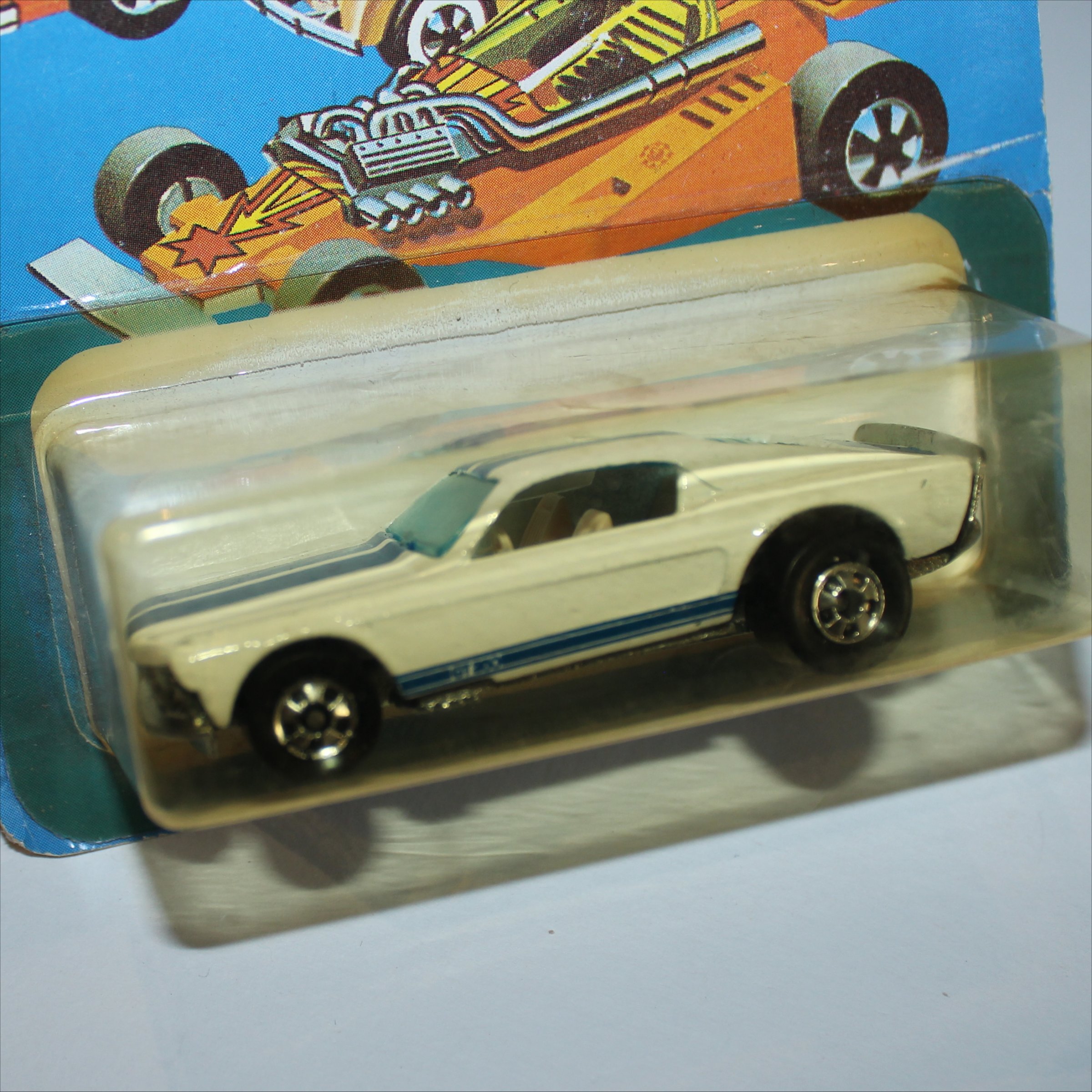 Hotwheels 1983 Mustang Stocker White #7644 MoC - Antique Toy World