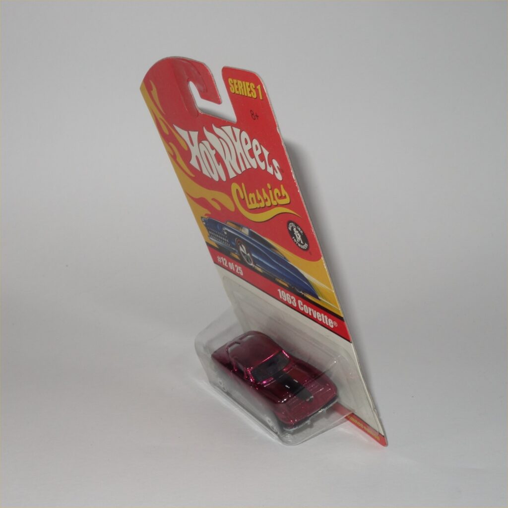 Hot Wheels No 12 of 25 Classic 63 Chevrolet Corvette Closed Top Purple ...