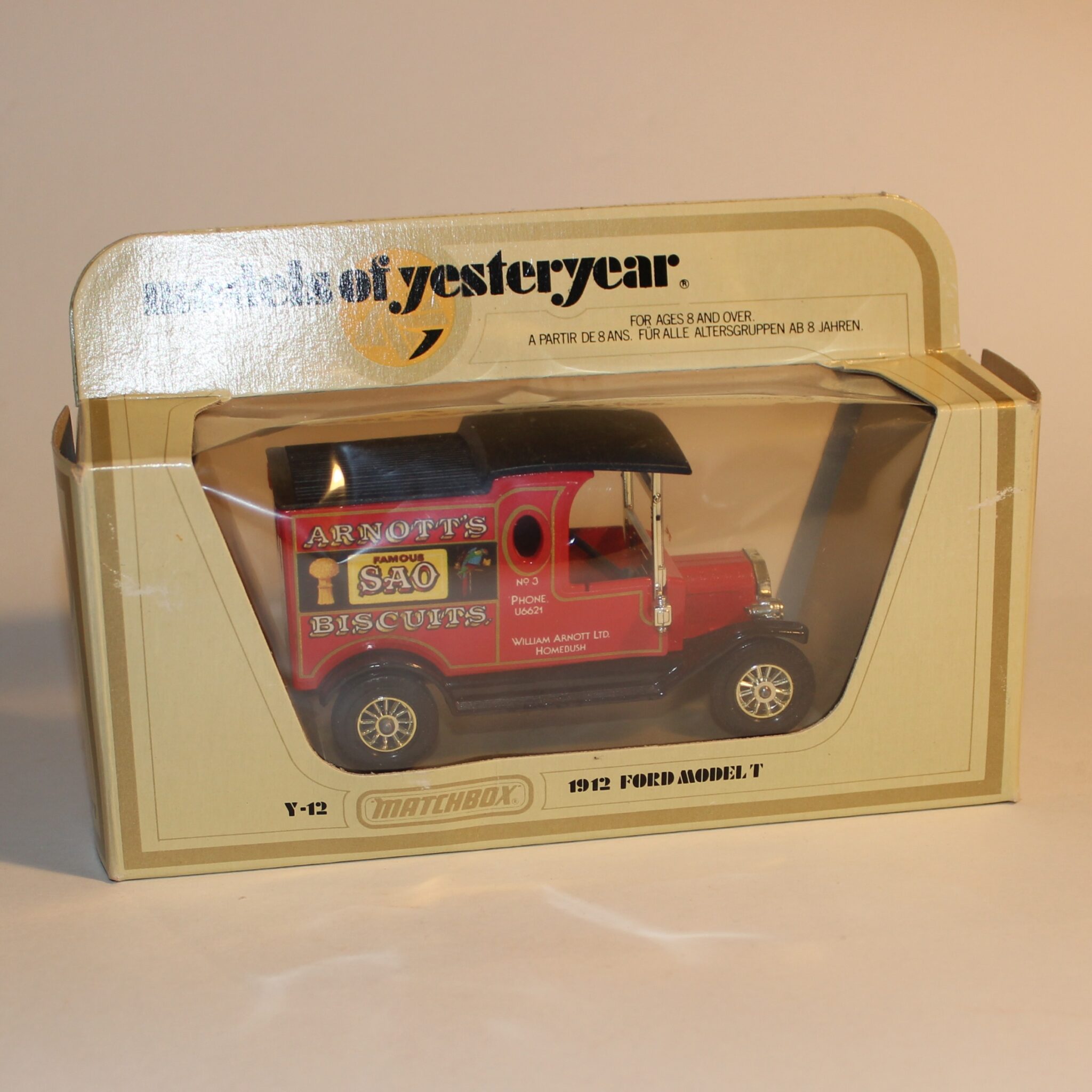Matchbox Yesteryear Y Ford Model T Van Arnotts Livery Antique Toy World