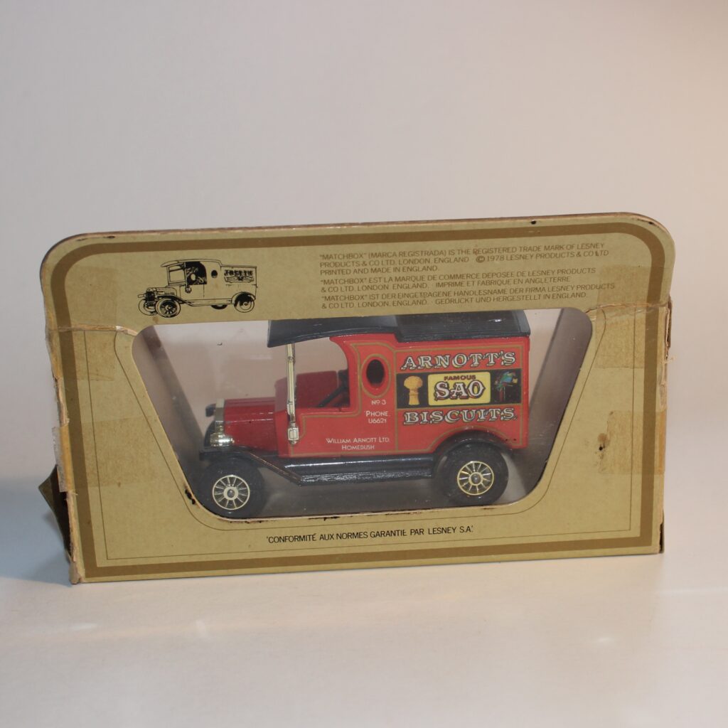 Matchbox Yesteryear Y-12 1912 Ford Model T Arnotts Van - Antique Toy World