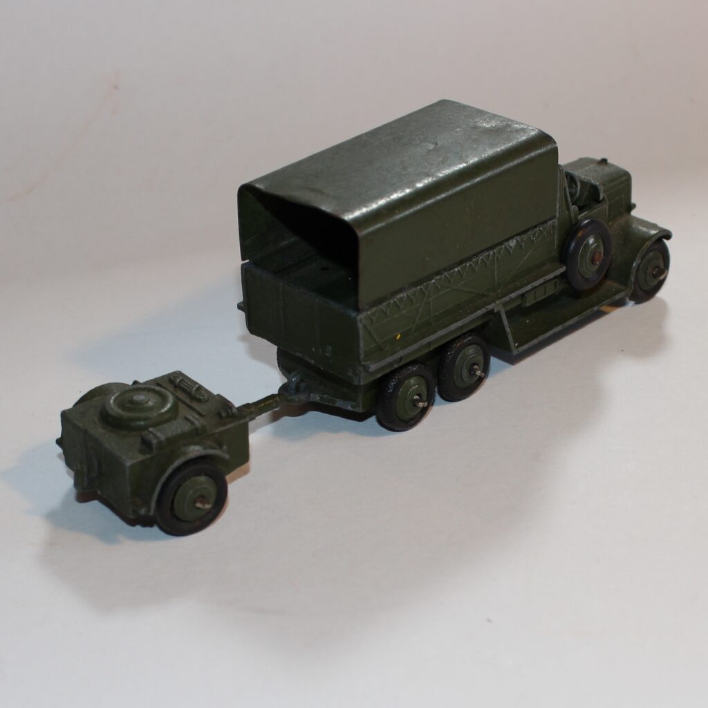 Dinky Toys 151b 6 Wheeled Army Transport Wagon with 162b Ammo Trailer ...