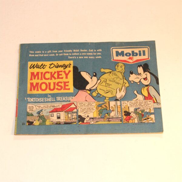 Comic 1964 Walt Disney Mobil Give-away Issue #22 Mickey Mouse Tortoiseshell Treasure