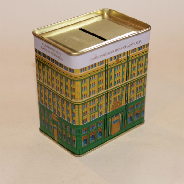 Commonwealth Bank of Australia Money Box Savings Tin c1980