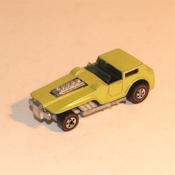 Mattel Hot Wheels 1973 Hiway Robber Lime Hong Kong Capped Rear Wheels Loose