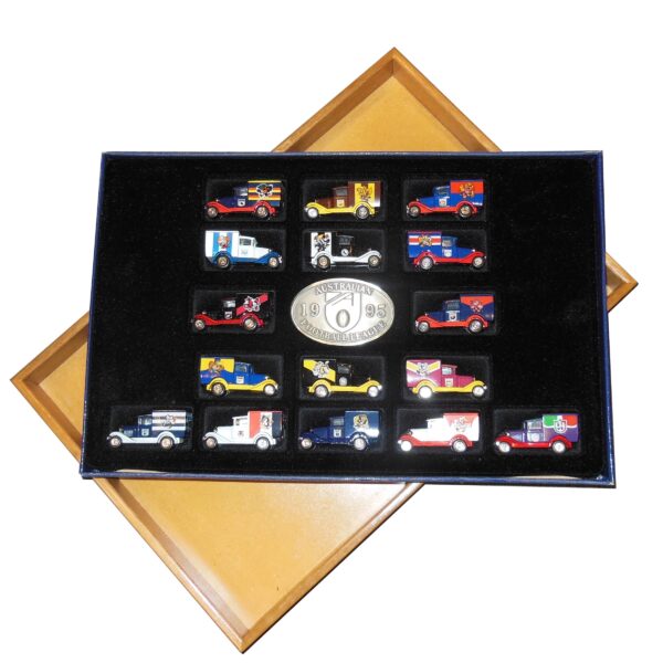 Matchbox 1995 AFL Australian Football Model A Ford Vans MB38AFL017 Display Case