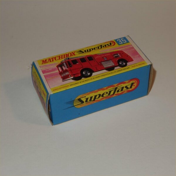 Matchbox Lesney 35c Merryweather Fire Engine Superfast 1969 Mint Original Box