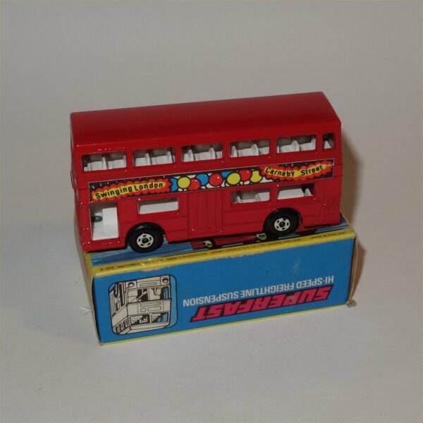 Matchbox Lesney 17f The Londoner Swinging London Bus Superfast 1972 Mint Box