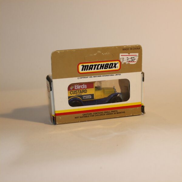 Matchbox 44j 1921 Model T Ford Van Birds Custard Mint in Original Box